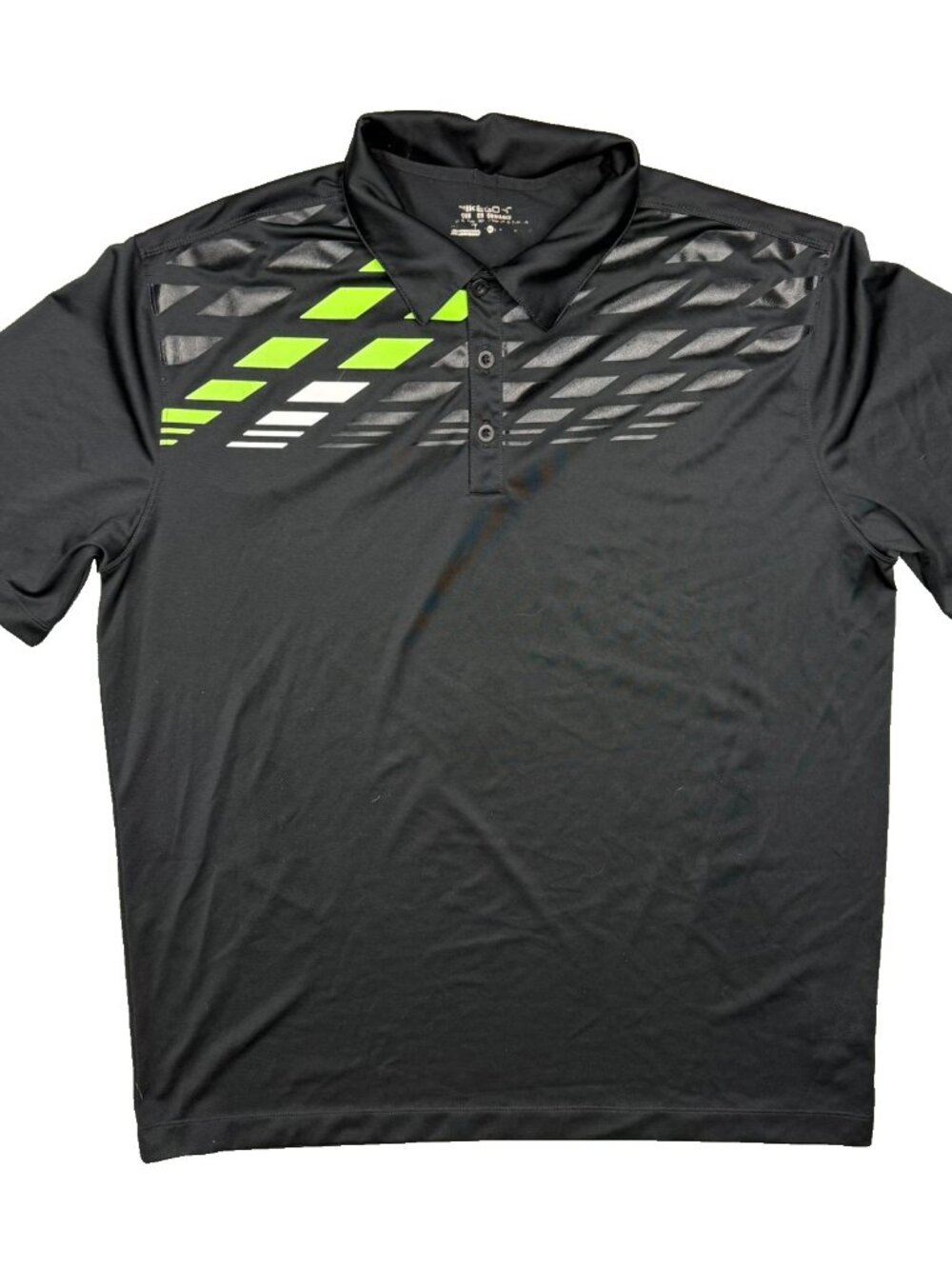 Nike Golf Shirt Performance Polo Short Sleeve Black Innisbrook Course XL